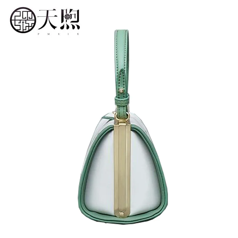 Pmsix original art designer 2017 spring and summer leather small clip mini handbag shoulder bag | Багаж и сумки