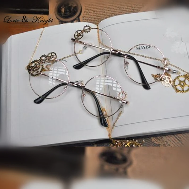 Женские круглые очки в стиле стимпанк ретро | Тематическая одежда и униформа