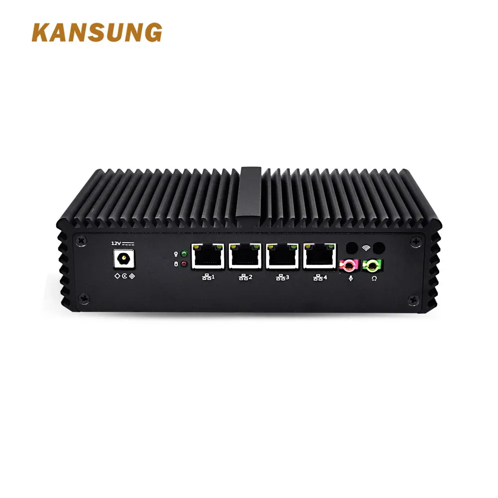 Kansung Мини ПК Windows Intel Core i7 безвентиляторный брандмауэр Linux настольные компьютеры x86 одноплатный компьютер