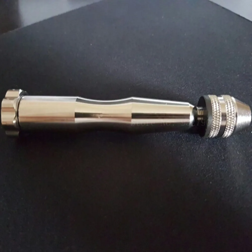 Мини микро алюминиевый сплав ручная дрель с бесключевым Чаком