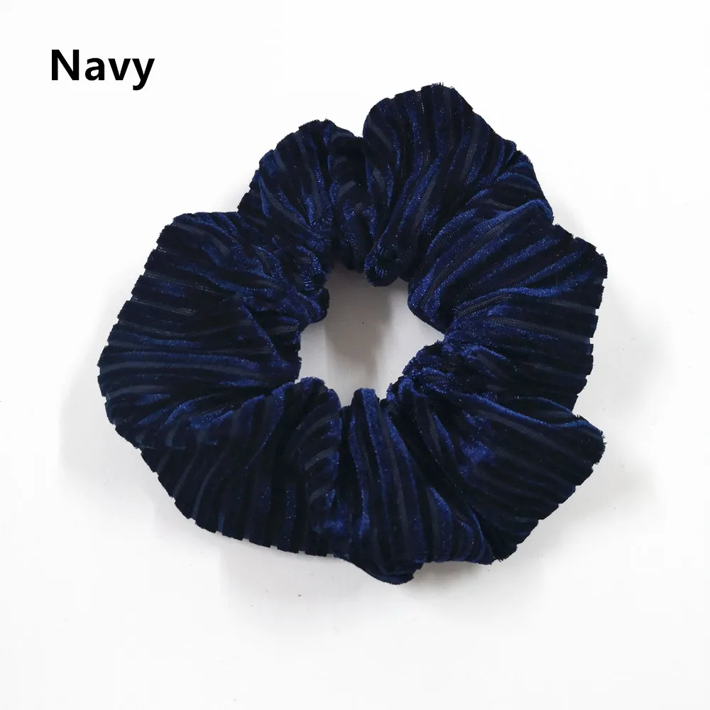 Navy 1 шт. нейтральный цвет большие резинки для волос для женщин резинки для волос аксессуары PT134 - Цвет: Navy