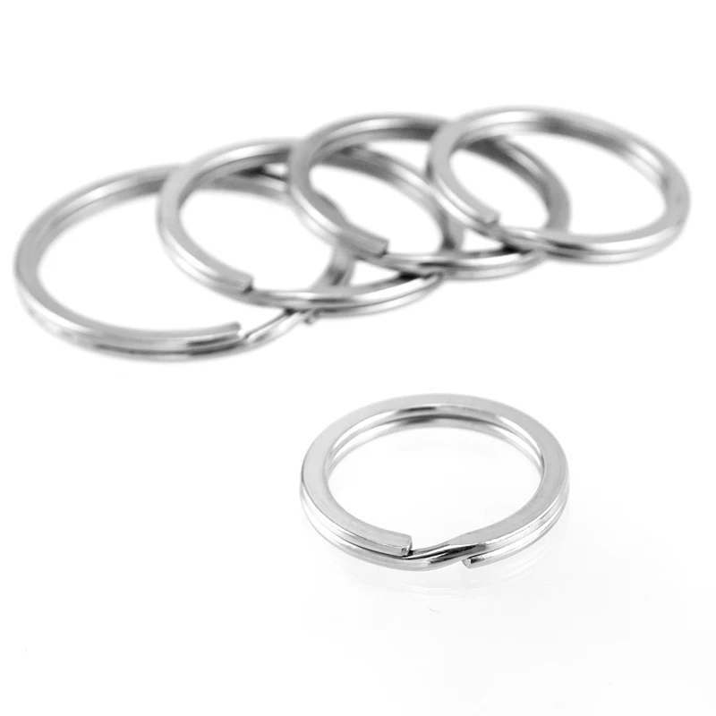 2 мм диаметр плоского провода из нержавеющей стали кольцо для ключей наружный