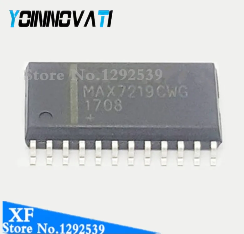 100 шт./лот MAX7219CWG MAX7219C MAX7219 IC драйвер светодиодный объем 8DGT 24-SOIC лучшего качества