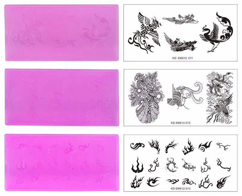 1 шт. пластина для стемпинга нейл арта акриловый шаблон легкая портативная