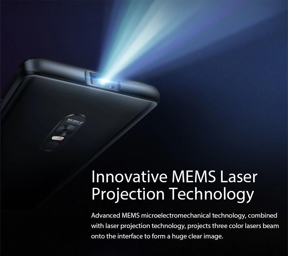 Blackview MAX 1 мини проектор портативный домашний кинотеатр MT6763T Android 8 мобильный