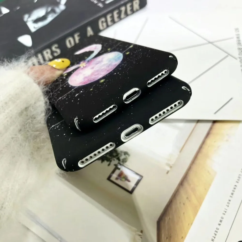 Крылья планета Луна Телефон чехол для iPhone 7 6 6S 8 плюс планеты Луны звездное небо
