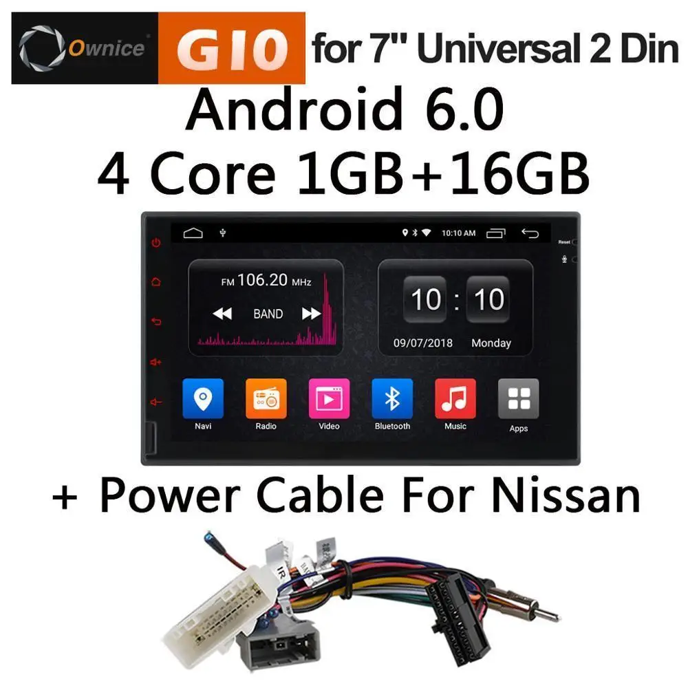7001C Nissan Cable Ownice C500 G10 Octa 8 Core Android головное устройство Поддержка 4 аппарат не привязан к оператору сотовой связи сим сети автомобиля gps 2 din универсальный автомобильный Радио dvd мультимедиа плеер - Цвет: 7001C Nissan Cable