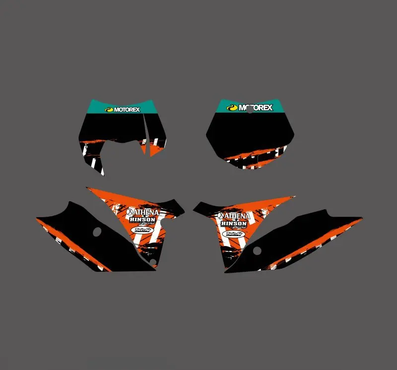 Новые командные наклейки графические подходят для KTM 125 150 200 250 350 450 500 SX SXF XC XCF XCW XCFW