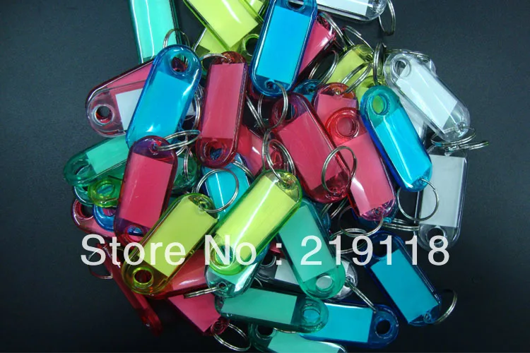 100 шт. пустые кристаллические прямоугольные Брелоки для ключей багажа|keyring