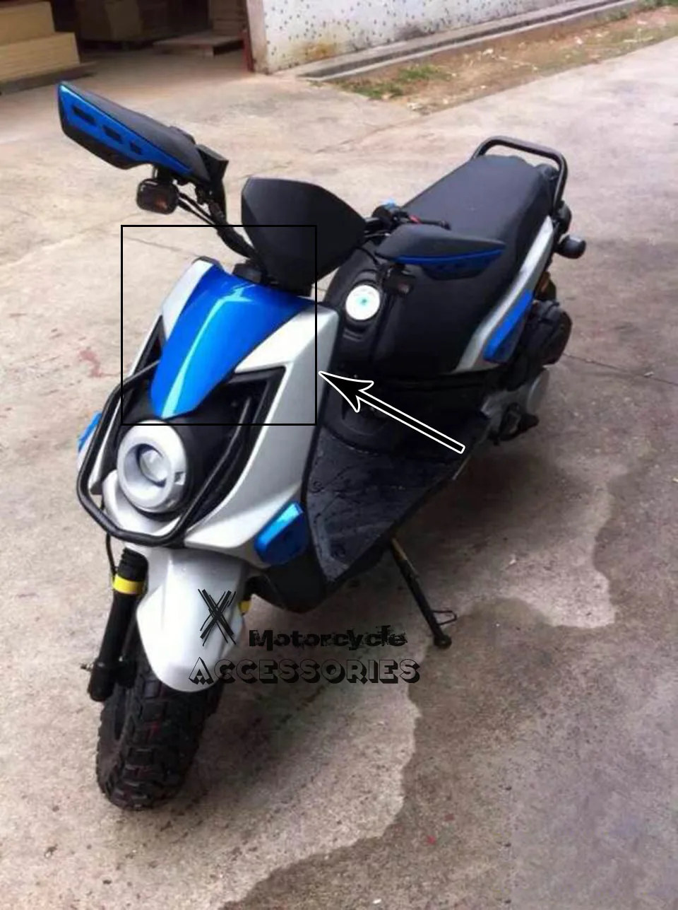 Аксессуары для мотоциклов передняя фара маленькая маска чехол защита из