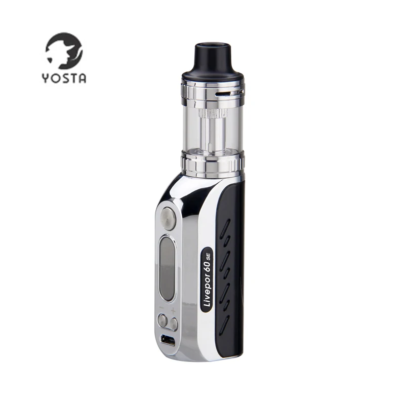 Аутентичный yosta livepor 60 SE W 1500mAh электронная сигарета apv мод комплект Vape верхний