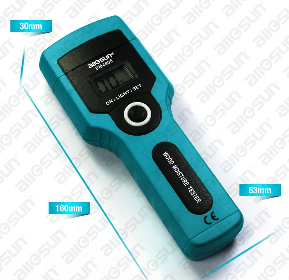 All-sun EM4808 портативный цифровой измеритель влажности тестер влажности древесины 7 диапазонов разрешение измерения: 1% Высокая точность российский корабль