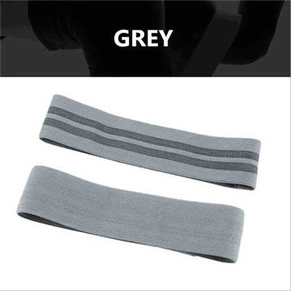 Grey S Эспандеры для хип-хопа, Нескользящие, расширенные, резинки для упражнений, плетеные, для фитнеса, спортзала, эластичная лента для хип-хопа - Цвет: Grey S