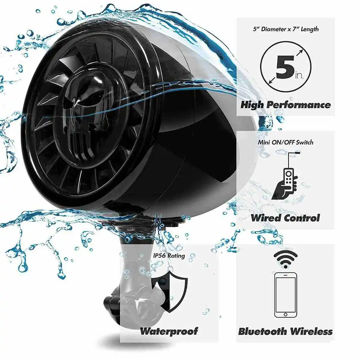 600 W MP3 аудио плеер bluetooth колонки для мотоцикла Водонепроницаемый Портативный стерео заездов руль Аудио Amp Системы