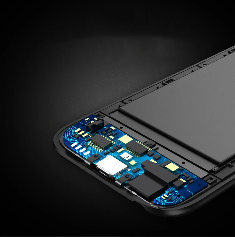 3000/4200 мАч Тонкий силиконовый чехол для зарядного устройства iPhone 7 8 6 s Plus внешний