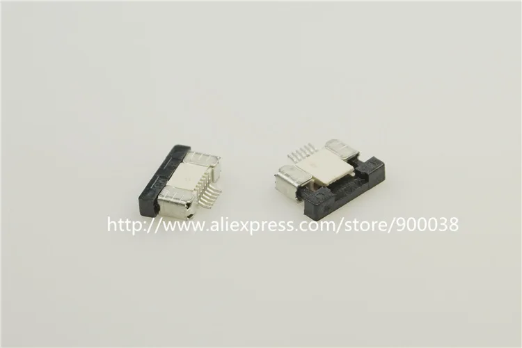 10 шт. FPC разъем 0 50 мм 020 &quot6 Pin нижний контакт правый угол SMD ZIF слайд замок