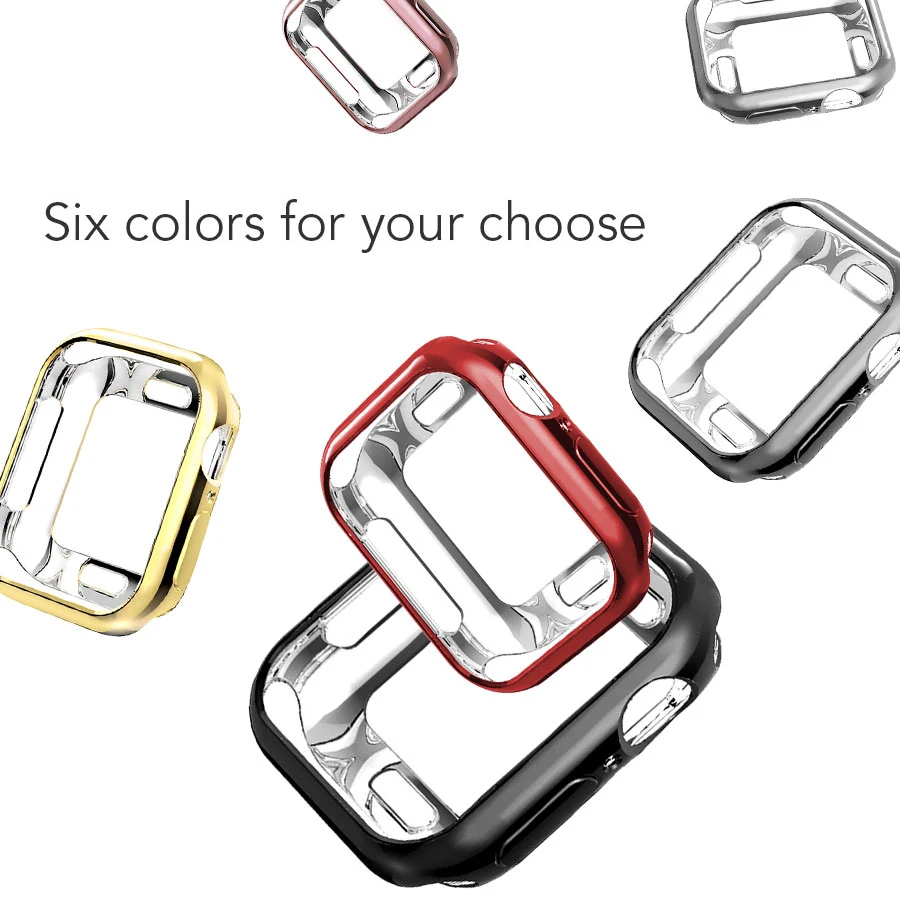 Чехол силиконовый для Apple Watch 38 мм 42 водонепроницаемый чехол бампер с полной