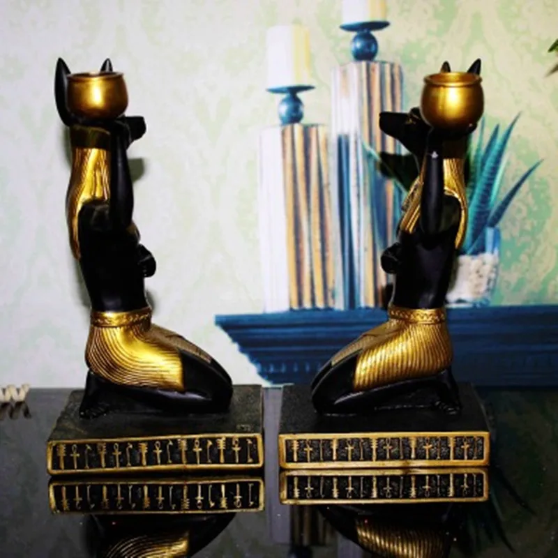 Магниты в египетском стиле Inugami Candleholder украшения креативная гостиная спальня обои для рабочего стола древний Египетский ремесленник X1803