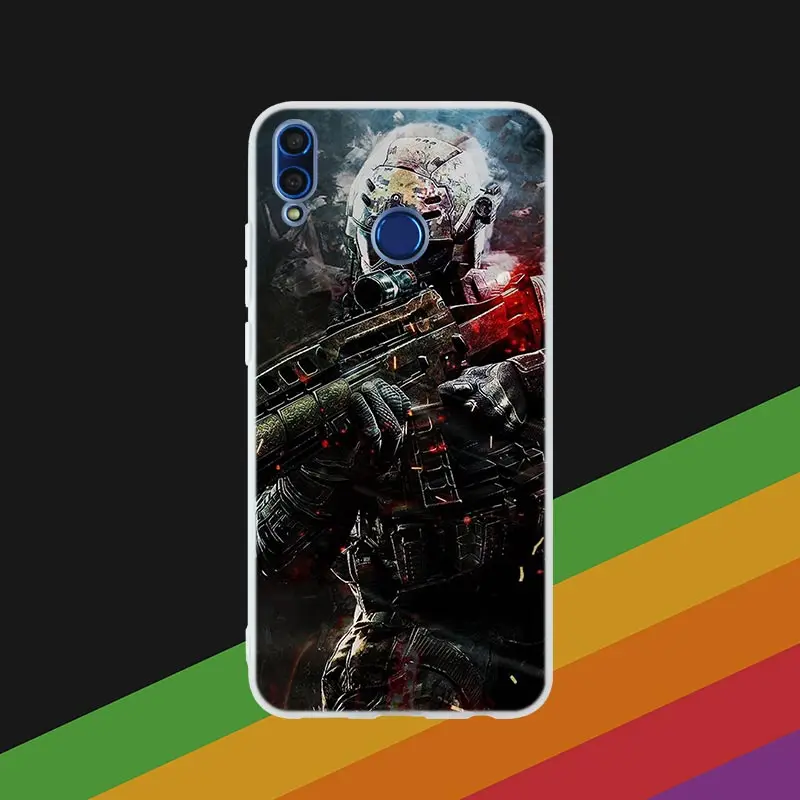 Phone Case 7 Silicone Cover Phone Case Counter Strike cs go Game For Huawei Honor 10i 20 Pro 9X Lite 8a 8x max 8c 7x 7a pro 6x V20 Paly Soft - Color: Phone Case 7