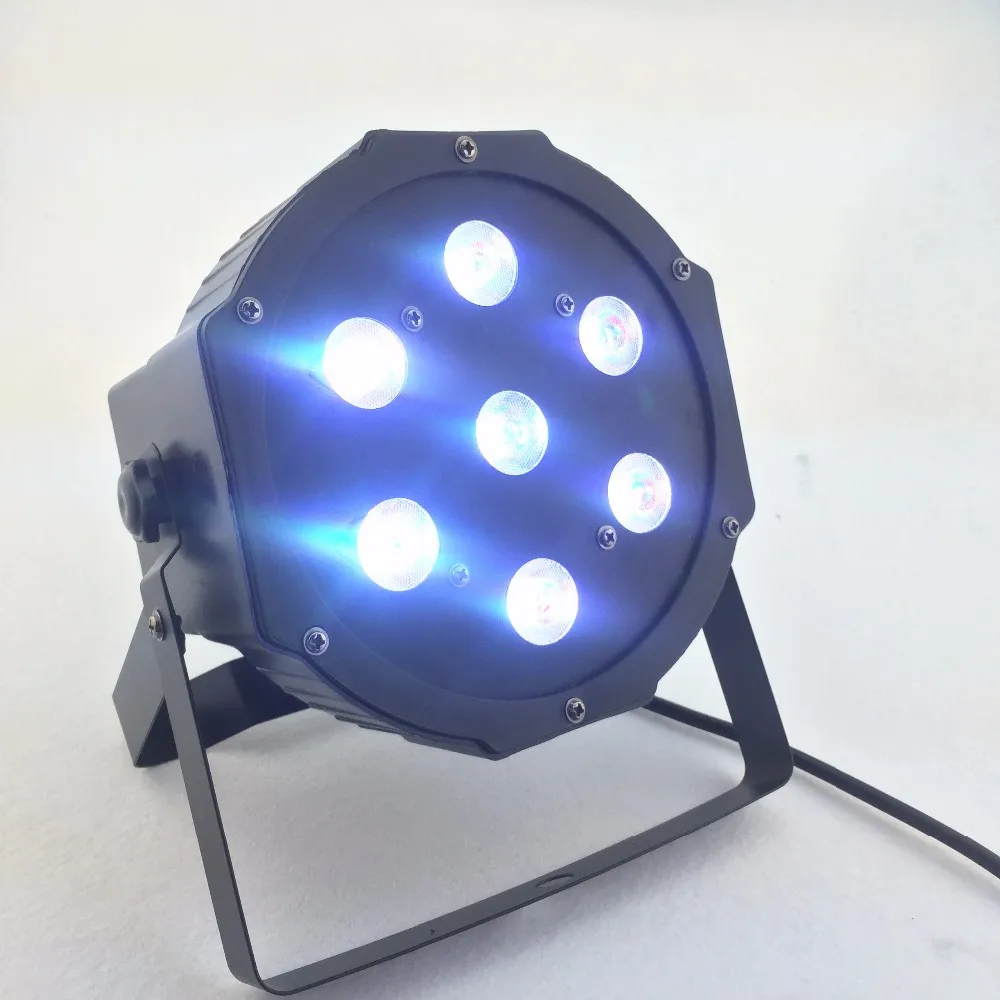 2018new led par 10 шт./лот 7x10 Вт led Par свет RGBW 4in1 светодиодный плоский par led dmx512 Диско свет профессиональный студийное диджейское оборудование