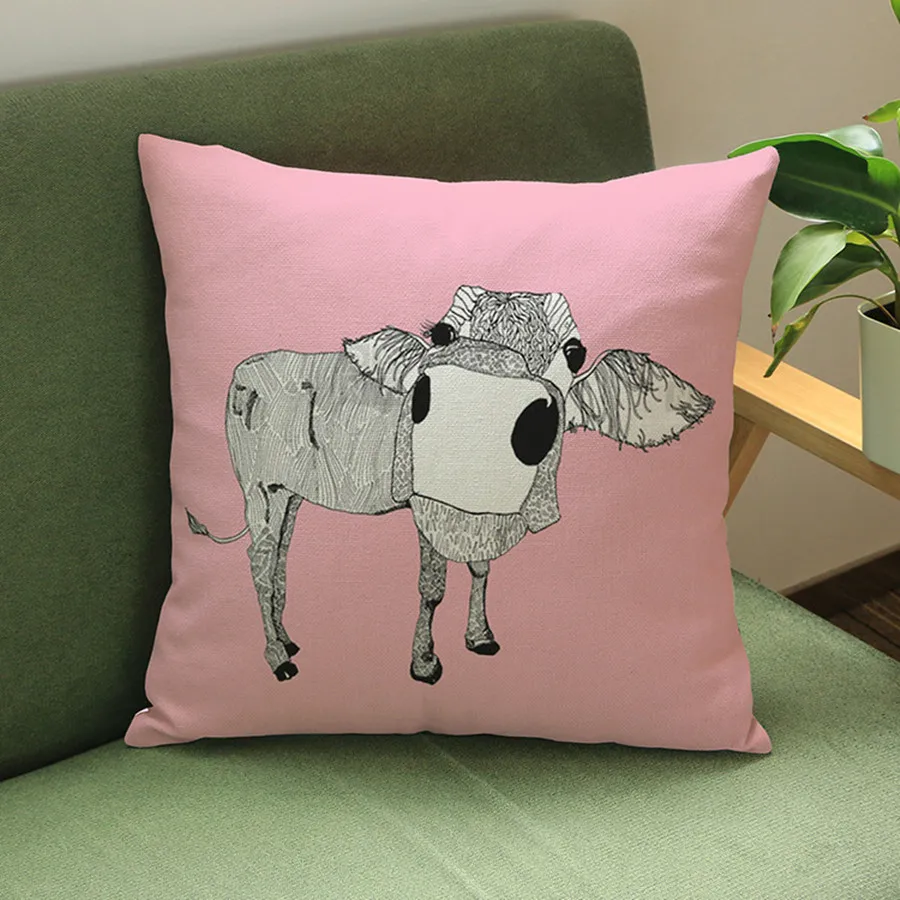 Декоративная подушка для офиса Piaochuang в виде абстрактного животного|sofa cushions and
