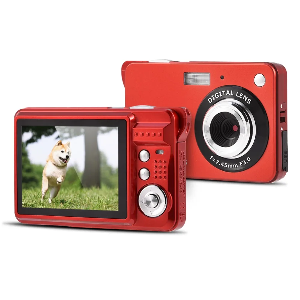 18Mp Max 5Mp cmos-сенсор 2,7 дюймов экран цифровые камеры 8x цифровой зум и повторная литиевая батарея черный, красный, серебристый цвета