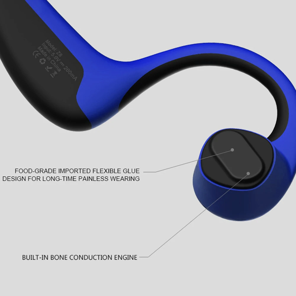 FMJ Z8 Bluetooth 5 0 S. Носить беспроводные наушники костной проводимости Handsfree Спорт на