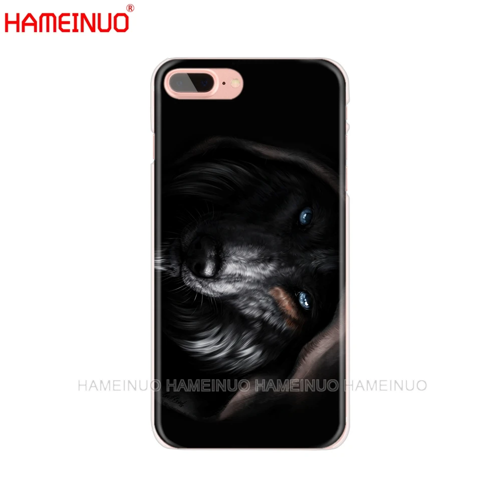 HAMEINUO Чехол для мобильного телефона с изображением темного Ночного Волка iphone X 8 7 6