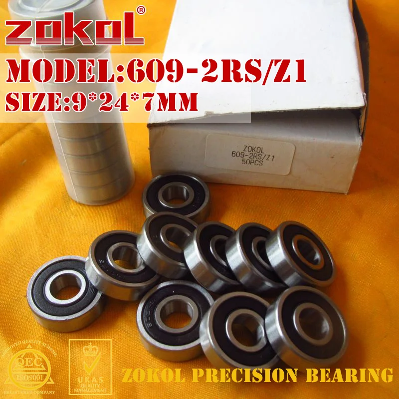 ZOKOL 609 ZZ 2RS RS Z1 подшипник 609RS 609zz миниатюрный шарикоподшипник с глубоким желобом 9*24*7