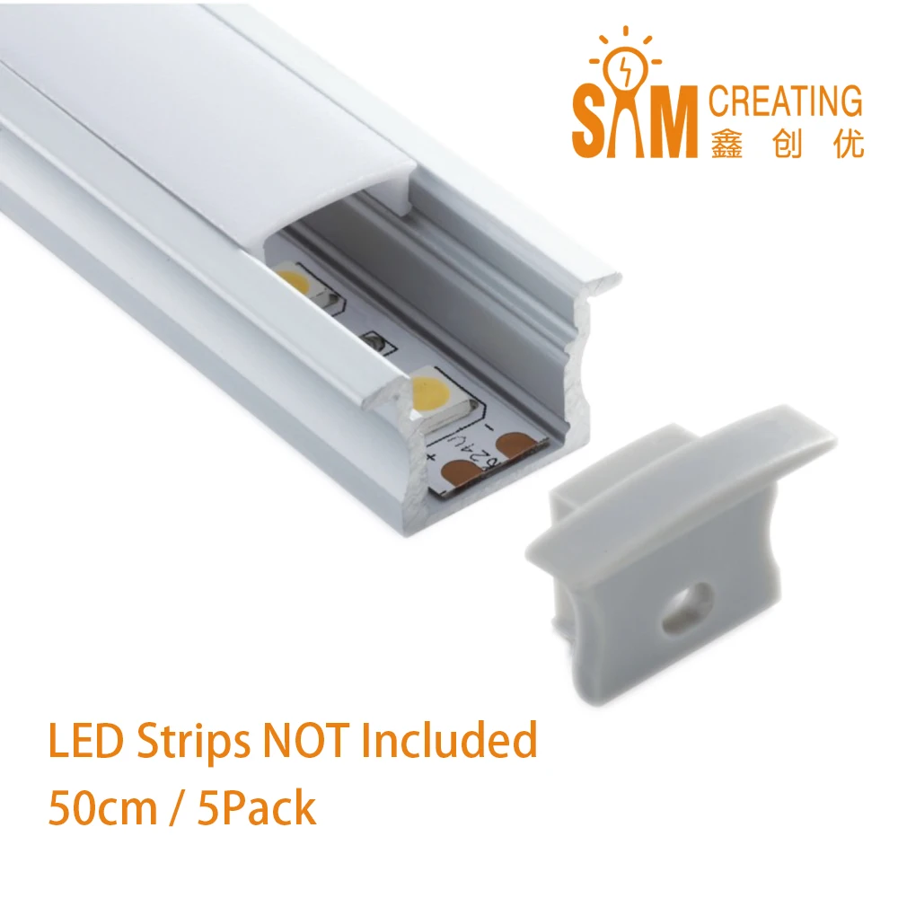 Алюминиевый светодиодный профиль UnvarySam с фланцем 0 5 м 15 мм шт. | Лампы и освещение