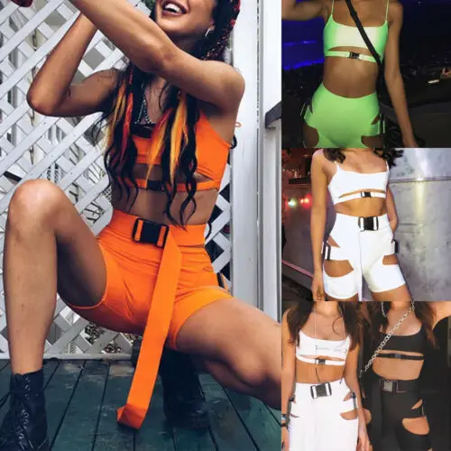 Летние новые модные комплекты из 2 предметов для женщин и девочек Летний