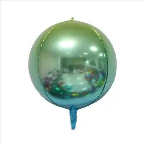 Mint Green 1 шт. 12 дюймов градиент цвета 4D диско гелиевая фольга воздушные шары для детей подарок для празднования дня рождения вечерние воздушные шары поставки - Цвет: Mint Green