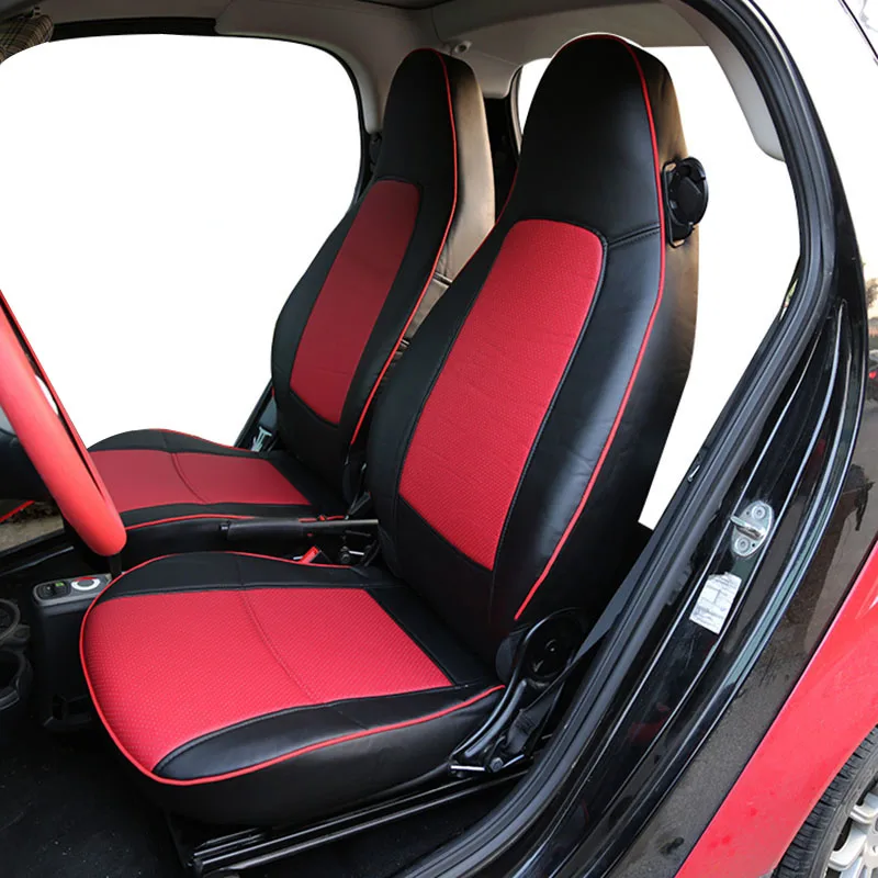 Автомобильные чехлы для сидений автомобиля из искусственной кожи для Mercedes-Benz Smart fortwo 2010~ Smart forfour чехлы для сидений автомобиля аксессуары