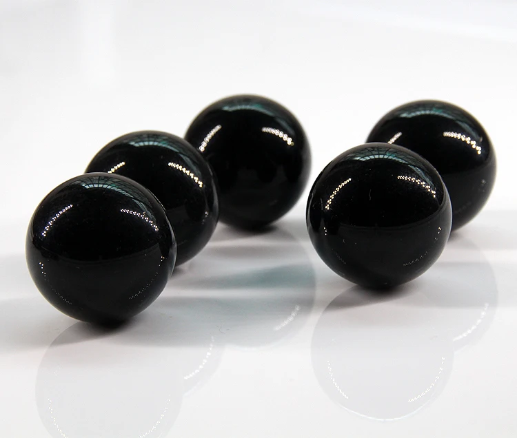Новинка 2017 25 мм + подставка подвески из натуральных черных искусственных бусин