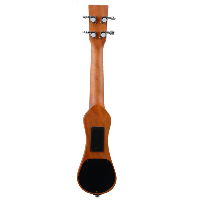 2" твердый деревянный Электрический Укулеле Ukelele uke красное дерево креативный арахисовый в форме с мягкой сумкой тюнер