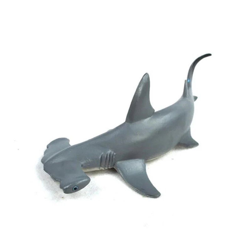 18cm Hammerhead Shark Realistic Sea Animal Figure Solid Plastic Toy Model new | Игрушки и хобби