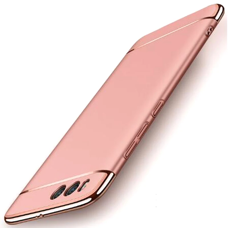 

3 in 1 Hybrid Brushed Frosted Shield Silicon Covers For Xiaomi 5S 6 Plus Luxury Plating Armor Case for Xiaomi Note 3 5C 5X Mix 2