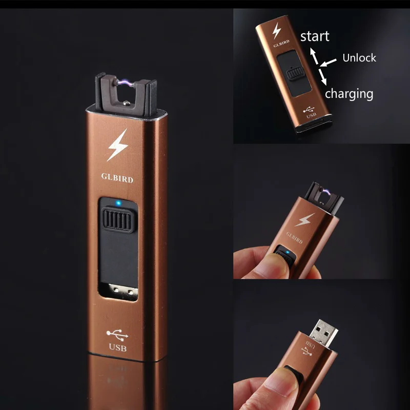 USB зажигалка плазменная с тонкой дугой ветрозащитная электронная перезаряжаемая