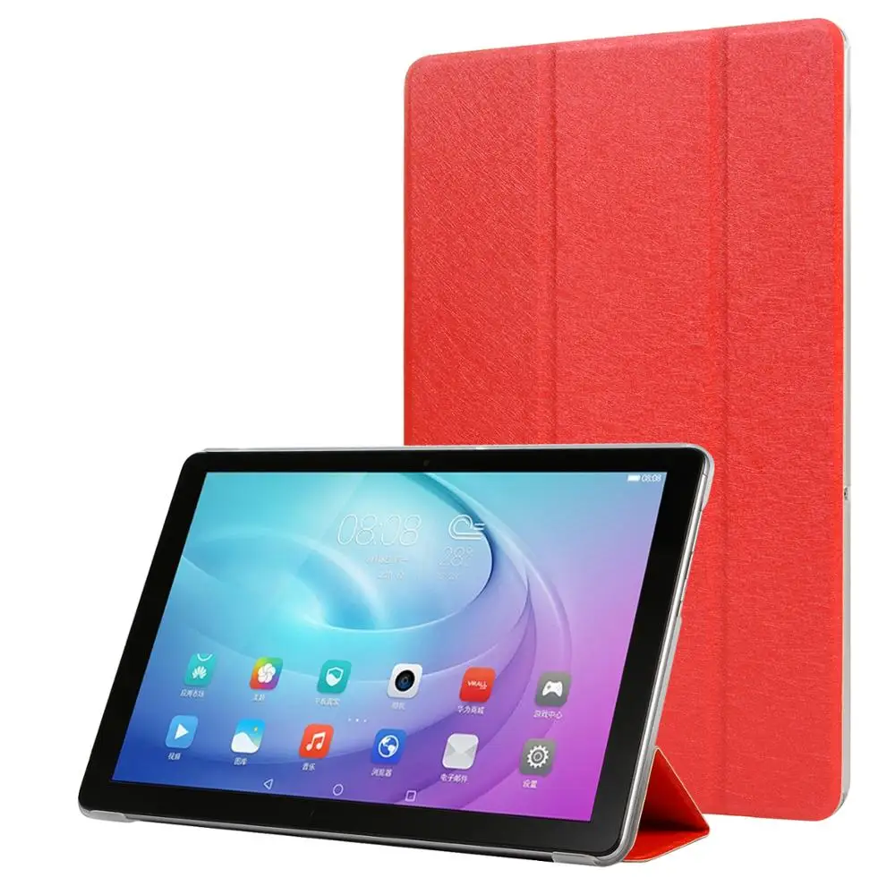 50 шт./лот Шелковый узор три раза кожаный Новый чехол для Samsung galaxy Tab A 10 1 2019 SM T510 T515