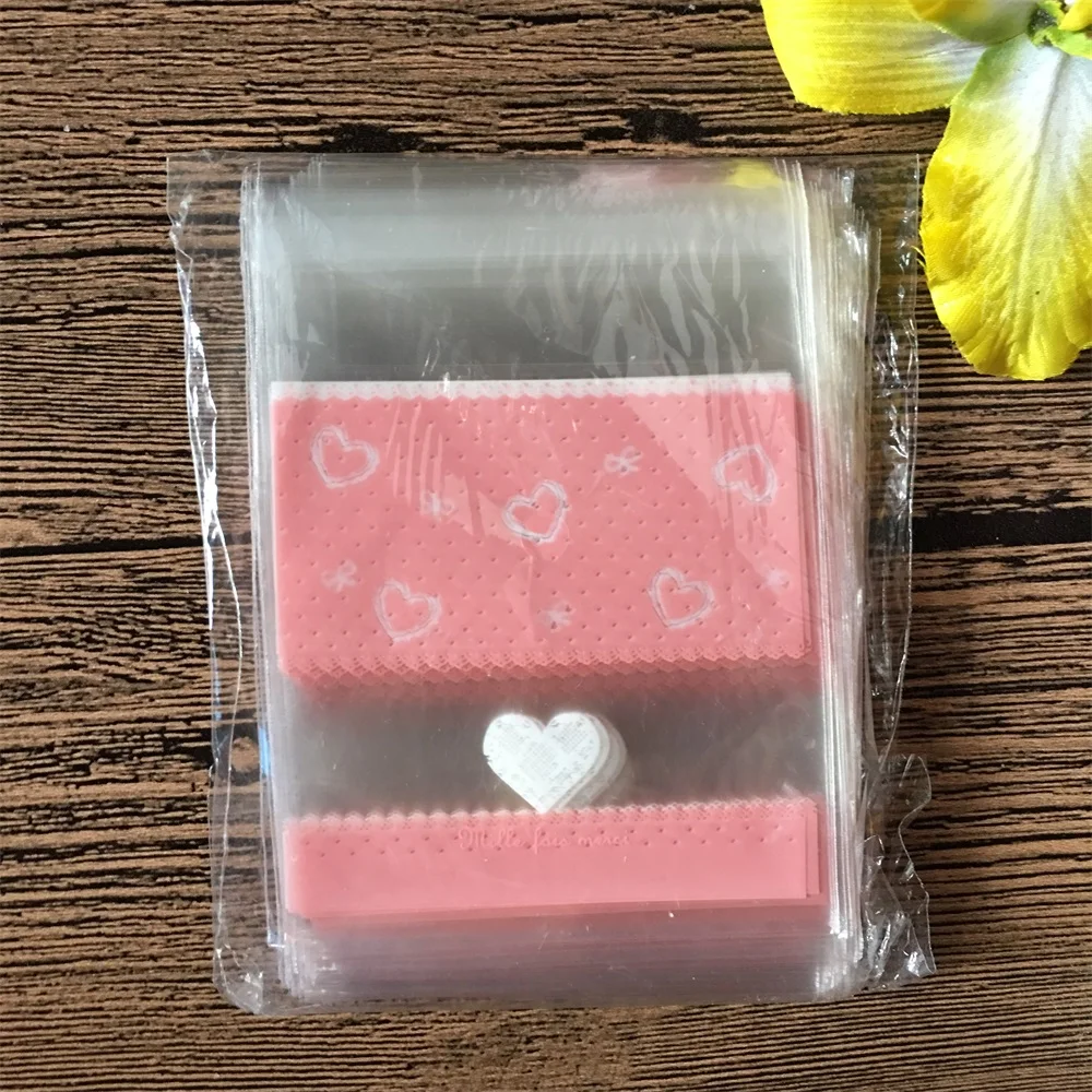 50/100Pcs 7*7cm Heart Tower Animals Candy Cookie Plastic Bags Wedding Gifts Pouch Bag Packaging Birthday Party Favors | Дом и сад
