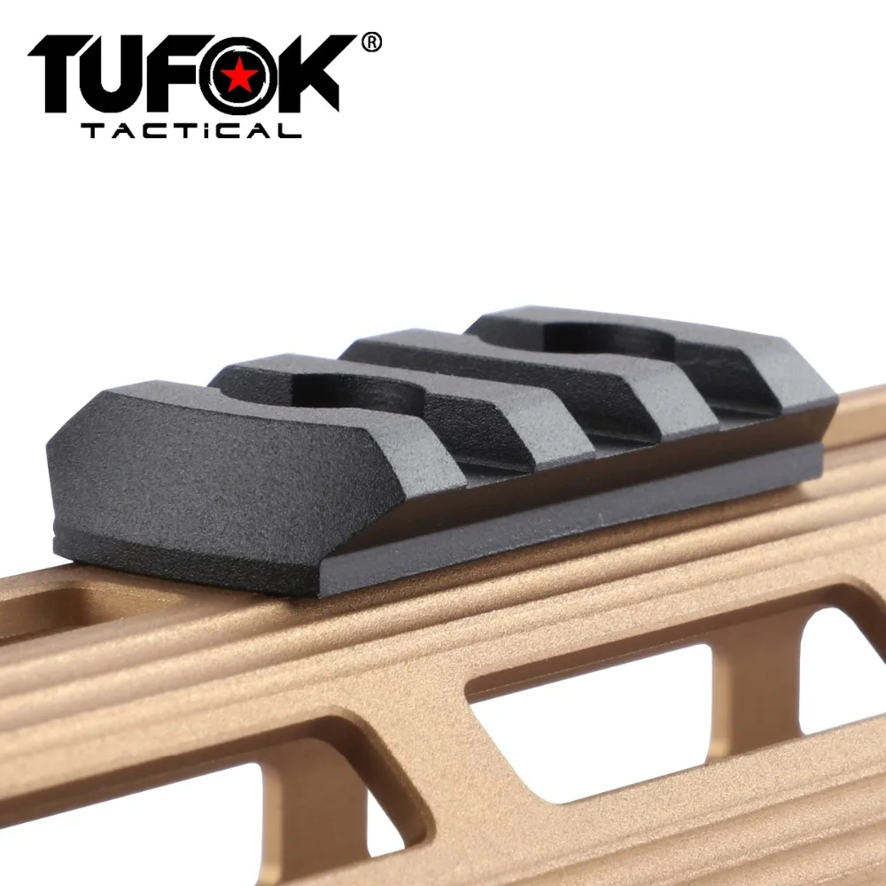 Рельсовая основа TuFok Mlok Picatinny сверхнизкопрофильная M-lok 3 слота рельсовая секция
