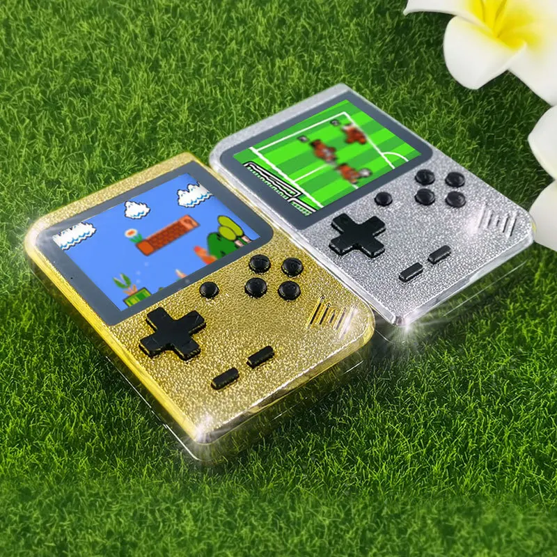 Мини Ретро портативная ТВ игровая консоль новый подарок дизайн золотой 2 8
