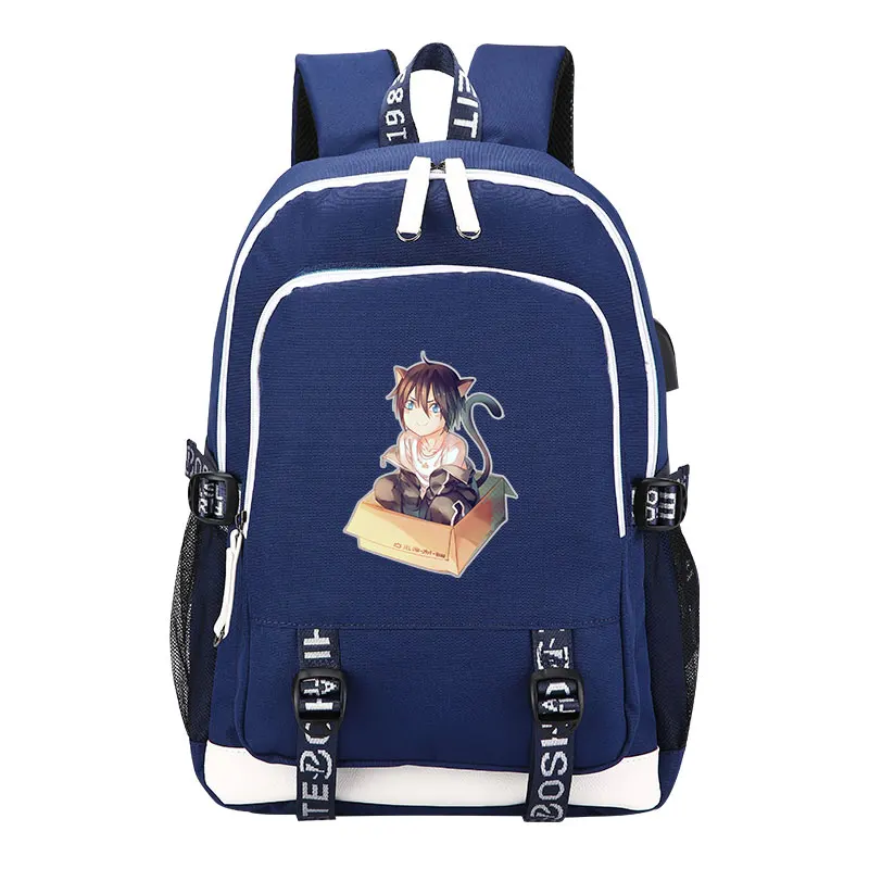 Noragami Yato рюкзак с принтом, водонепроницаемый женский рюкзак, usb зарядка, рюкзак для ноутбука, брезентовые школьные сумки для девочек-подростков - Цвет: 6