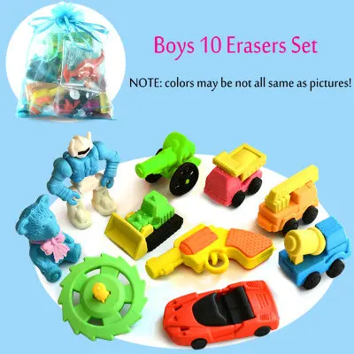 Новинка милые Ластики для детей еды с животными Kawaii набор резиновых ластиков