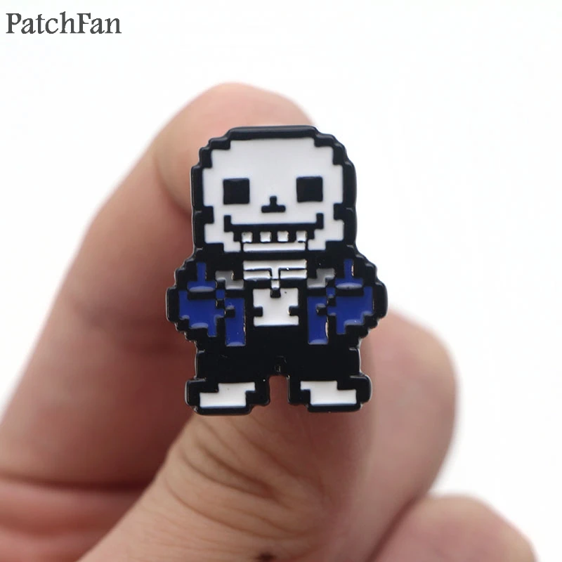 Patchfan Undertale металла и цинка Эмаль на булавке Мода медаль insignia para рюкзак рубашка