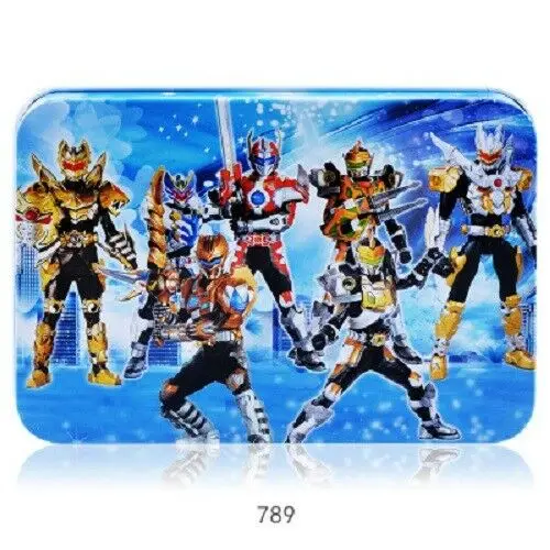 YongShi-100pcs Монтессори деревянная настольная игра-головоломка штук с металлической коробкой 60/100/200 шт. Juguetes IQ образования детей 3 лет с принтом Бэтмена из мультфильма животное - Цвет: YongShi-100pcs