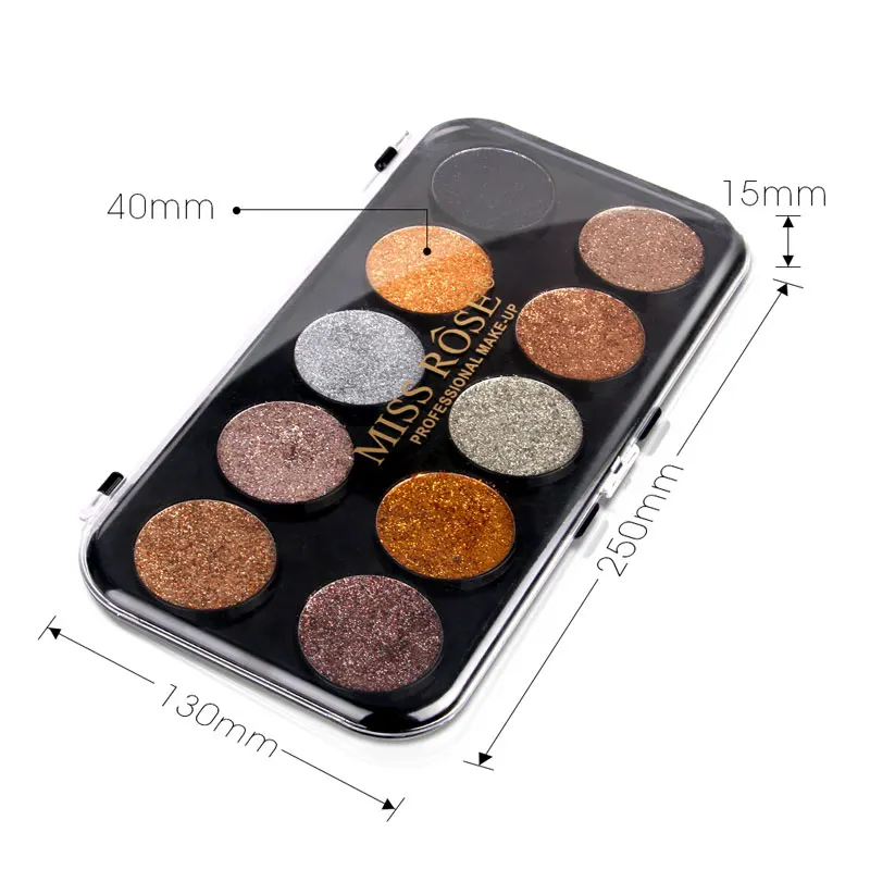 MISS ROSE Brand Shimmer Eye Shadow Makeup Pallete Glitter Eyeshadow Palette Make Up Pigmento Maquiagem Party Festival Cosmetics |