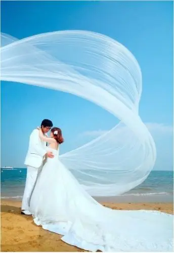 Длинная фата для невесты белая/слоновая кость сетка и гребень церкви 1T 2 м 3 4 5