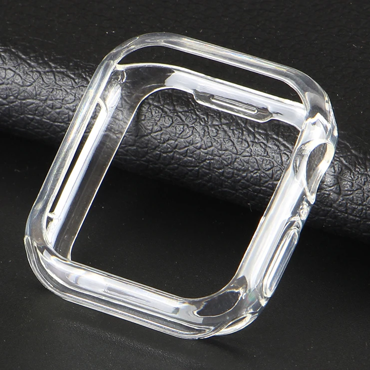 Чехол для Apple Watch 40 44 42 38 мм серия 4 3 2 1 защита экрана TPU чехол часов Силиконовый