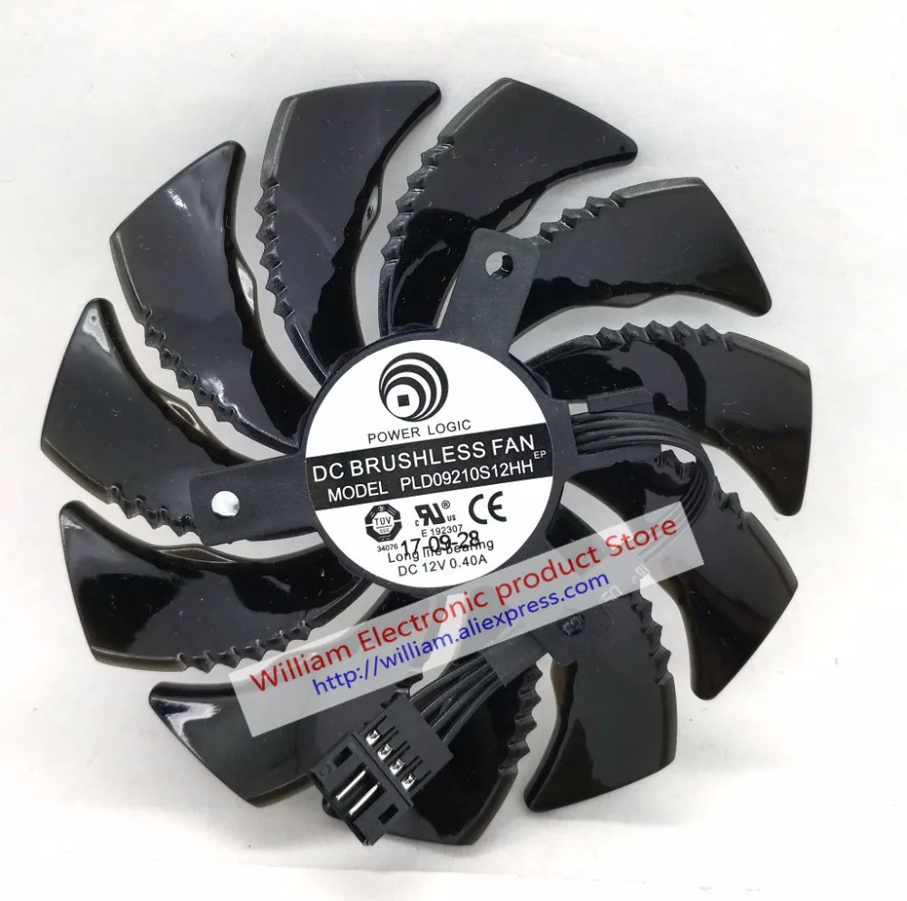 

New Original for Gigabyte GTX 1070 GTX 1060 WINDFORCE OC 8G Graphics card cooling fan PLD09210S12HH DC12V 0.40A